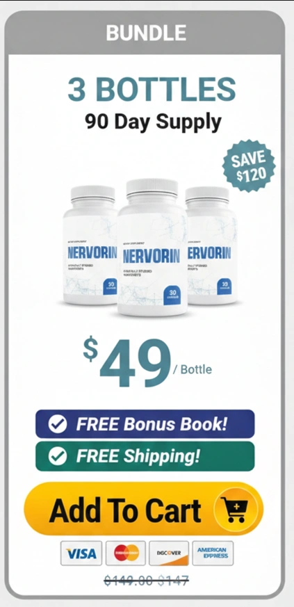 NERVORIN supplement 3 bottle combo pack